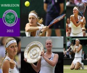 yapboz 2011 Wimbledon Şampiyonu Petra Kvitova